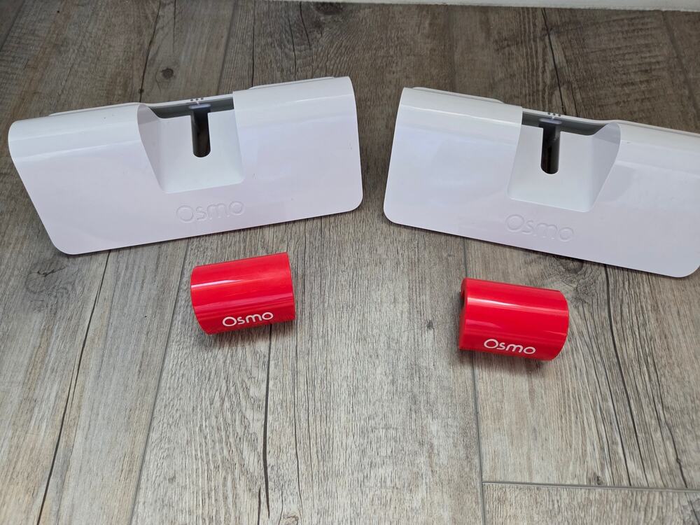 Lot of 2 Osmo‎ Base Replacement White Stands with Red Reflectors Model 810-00044